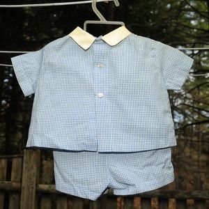 Marcela Boy Gingham Blue 2-PC set